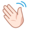 Vinkande hand: Ljus Hudton