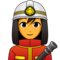 Kvinnlig brandman
