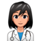 Kvinnlig läkare: Mellanljus Hudton