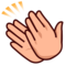 Clapping Hands: Medium-Light Skin Tone
