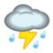 Cloud with Lightning and Rain