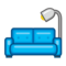 Couch and Lamp