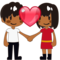 Couple with Heart: Medium-Dark Skin Tone