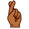 Crossed Fingers: Medium-Dark Skin Tone