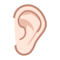 Ear: Light Skin Tone