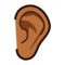 Ear: Medium-Dark Skin Tone