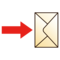Envelope with Arrow