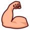 Flexed Biceps: Medium-Light Skin Tone