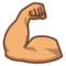 Flexed Biceps: Medium Skin Tone