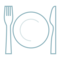 Fork and Knife with Plate