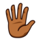 Hand with Fingers Splayed: Medium-Dark Skin Tone