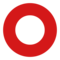 Hollow Red Circle