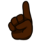 Index Pointing Up: Dark Skin Tone