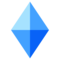 Large Blue Diamond
