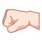 Left-Facing Fist: Light Skin Tone