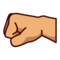Left-Facing Fist: Medium Skin Tone