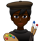 Man Artist: Dark Skin Tone