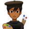 Man Artist: Medium-Dark Skin Tone
