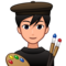 Man Artist: Medium-Light Skin Tone