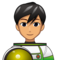 Man Astronaut: Medium Skin Tone