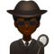 Man Detective: Dark Skin Tone