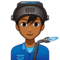 Man Factory Worker: Medium-Dark Skin Tone