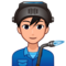 Man Factory Worker: Medium-Light Skin Tone