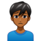 Man Frowning: Medium-Dark Skin Tone
