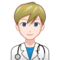 Man Health Worker: Light Skin Tone