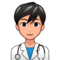 Man Health Worker: Medium-Light Skin Tone