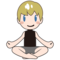 Man in Lotus Position: Light Skin Tone