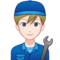 Man Mechanic: Light Skin Tone