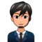Man Office Worker: Medium-Light Skin Tone