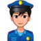 Man Police Officer: Medium-Light Skin Tone