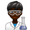Man Scientist: Dark Skin Tone