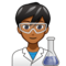 Man Scientist: Medium-Dark Skin Tone