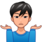Man Shrugging: Medium-Light Skin Tone