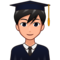 Man Student: Medium-Light Skin Tone