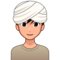 Man Wearing Turban: Medium-Light Skin Tone