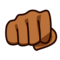 Oncoming Fist: Medium-Dark Skin Tone