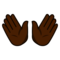 Open Hands: Dark Skin Tone