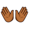 Open Hands: Medium-Dark Skin Tone