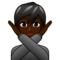Person Gesturing No: Dark Skin Tone