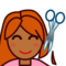 Person Getting Haircut: Medium-Dark Skin Tone