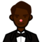 Person in Tuxedo: Dark Skin Tone