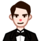 Person in Tuxedo: Light Skin Tone