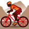 Person Mountain Biking: Dark Skin Tone