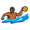Person Playing Water Polo: Medium-Dark Skin Tone