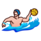 Person Playing Water Polo: Medium-Light Skin Tone