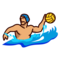 Person Playing Water Polo: Medium Skin Tone